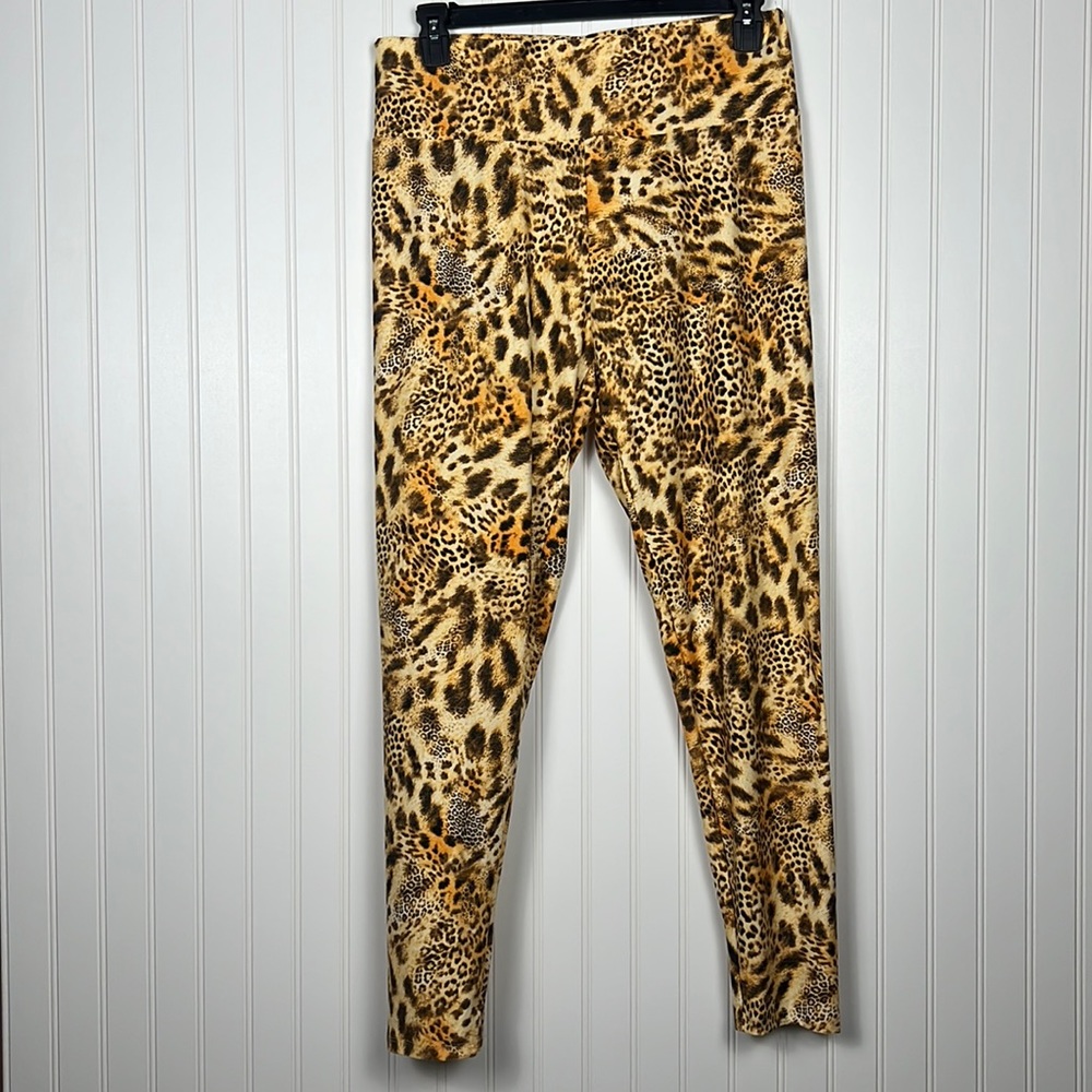 Fct Basics Animal Print Butter Soft Leggings Size 2X